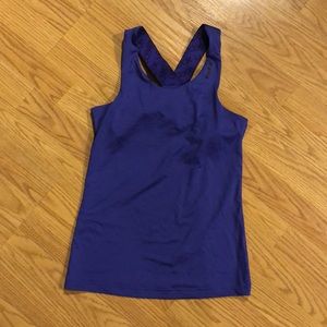 Reebok purple workout racerback tank, EUC, XS